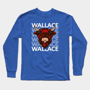 Clan Wallace - Hairy Coo Long Sleeve T-Shirt